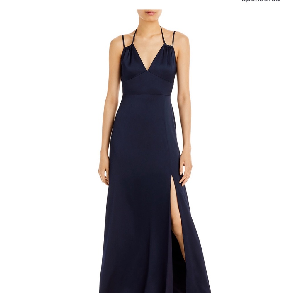 AQUA navy formal dress